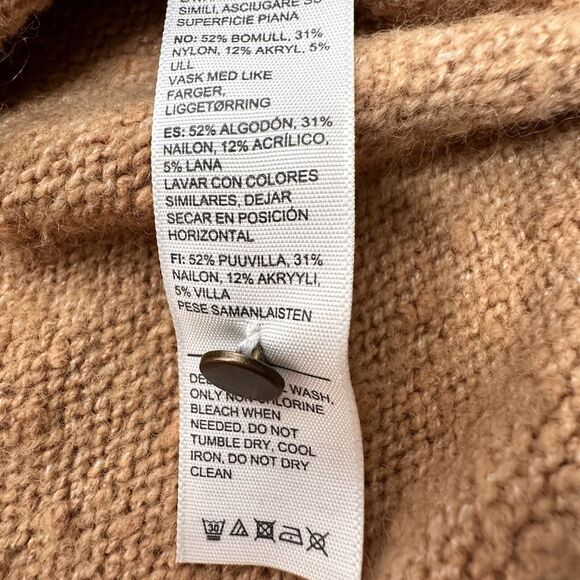 Fat Face Sweater Size US 6 UK 10 Jumper Crochet Detail Burnt Tanish Color - Picture 9 of 16